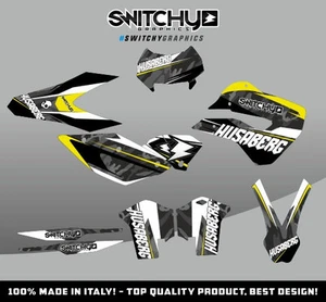 Set Sticker Graphics Kit Black Camo Husaberg Fe Te From 2009 A 2012 Decals Dekor - Picture 1 of 1