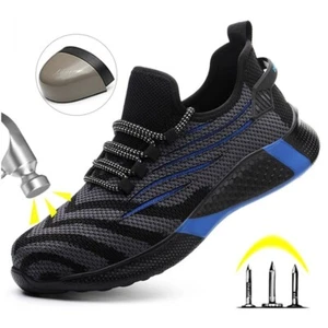 Herren Arbeitsschuhe Stahlkappe Jungen Sicherheitsschuhe Sneaker Schutz Schuhe - Bild 1 von 15