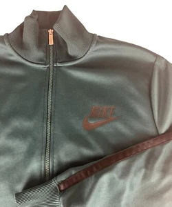 Vintage Y2K Nike Full Zip Jacket Men's XL Phthalo Green Activewear Running Track - Picture 1 of 6