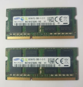 Samsung M471B1G73QH0-YK0 16GB 2X8GB PC3L-12800s DDR3L 1600MHz Laptop ram memory - Picture 1 of 1