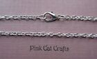 45cm (18") Necklace 4mm x 3mm Cable Link Jewellery Findings 5 x Silver Plated 4
