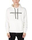 Armani Exchange Print Hooded Sweatshirt  -  Sweatshirts & Hoodies  - White