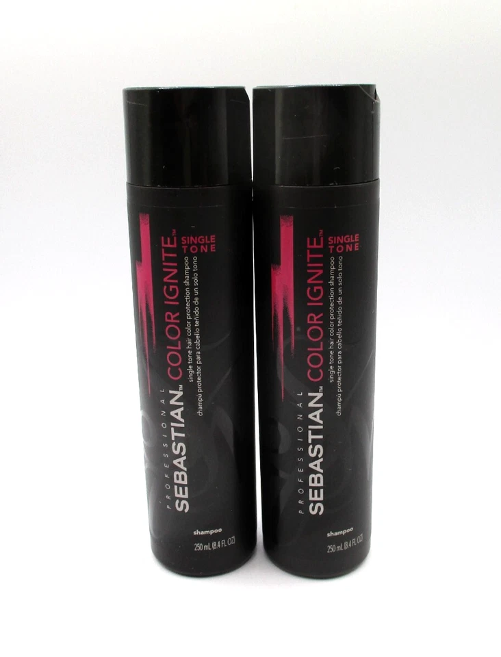 Lot/2 Sebastian Color Ignite Single Tone Hair Shampoo ~ 8.4 oz / 250 ml x 2 ~ - Image 1 of 2