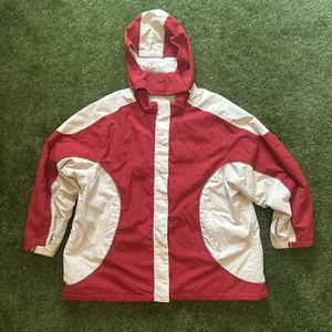 Rare Vintage 90’s Athletech Nylon Ski Jacket Mens 2XL w/ Double Zip & Zip Hood - Picture 1 of 19