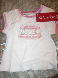 American Girl Bitty Baby Sparkly Birthday TEE FOR GIRLS SZ SMALL 3 NWTS - Picture 1 of 2