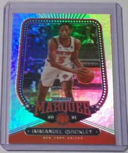 2020-21 Panini Chronicles Marquee Rookie Card Immanuel Quickley Knicks #264