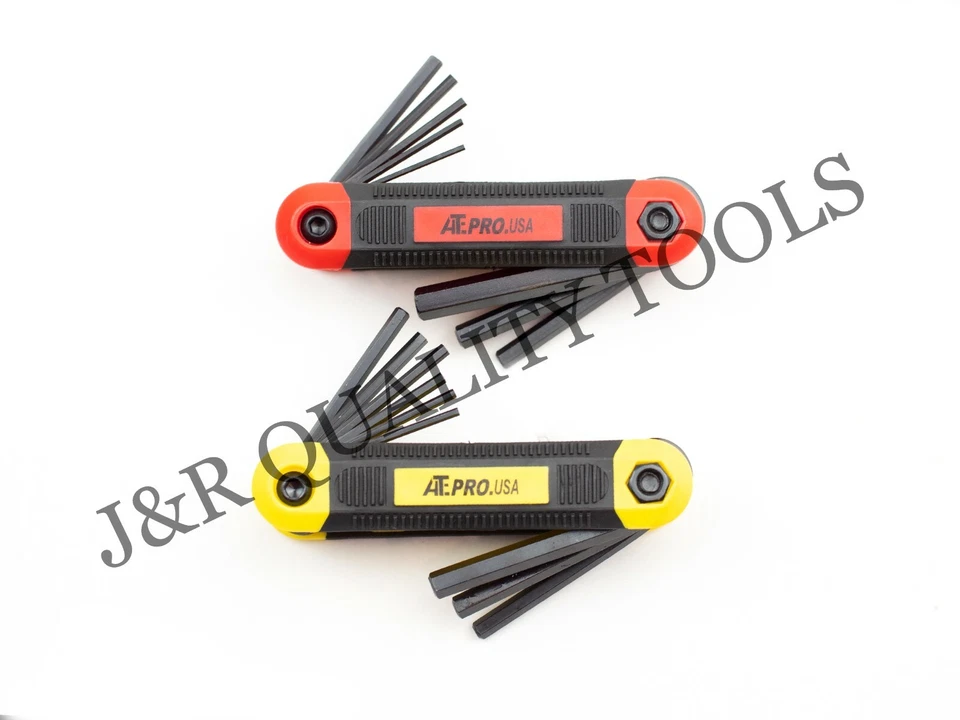 16 pc Folding Hex Key Set SAE & Metric  - Image 1 of 1