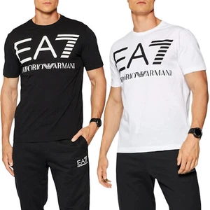 EA7 6KPT23 Mens T Shirts Crew Neck Emporio Armani Tee Casual Summer Cotton Tops - Picture 1 of 19