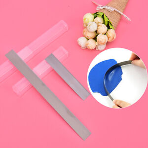 2pcs 4"/8" Stainless Steel Cutters Blades Polymer Pottery Clay Cutting Tools.jh