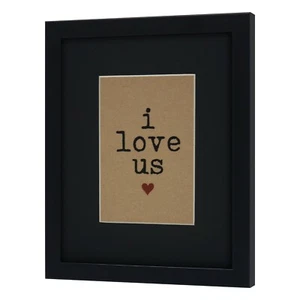 I Love Us Wall Art Picture Framed Family Couple Anniversary Gift Wedding Decor - Picture 1 of 4