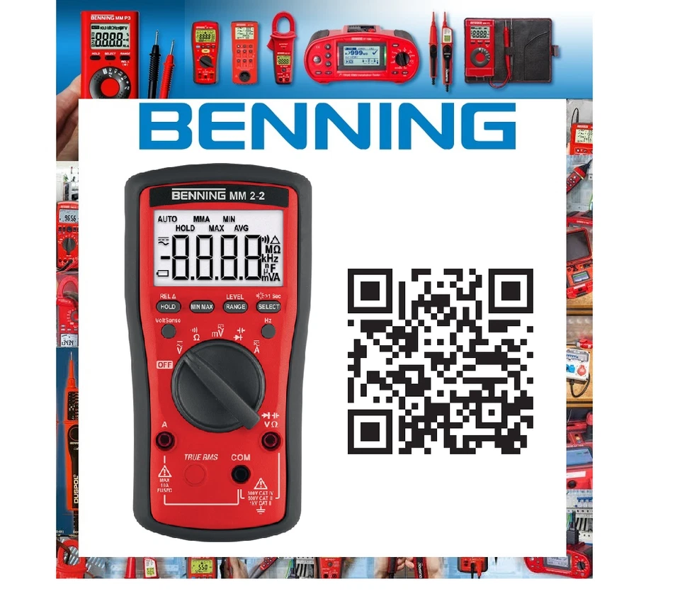 MM 2-2 Digital-Multimeter BENNING 044692 (4014651446922)