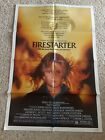 Vintage 1984 Firestarter Original Movie Theater 41" × 27"  Poster Drew Barrymore