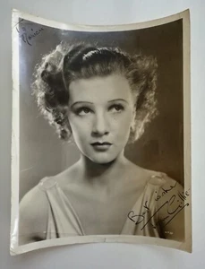 JEAN GILLIE 1915-1949 (ACTRESS) SIGNED - 1930s EARLY PHOTOGRAPH 10 X 8 INCH - Imagen 1 de 16