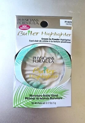 PHYSICIANS FORMULA BUTTER HIGHLIGHTER Murumuru Cream-to-Powder PF10576 Pearl NEW - Image 1 of 2