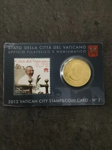COINCARD 50 CENT EURO VATIKAN 2012 / CENT VATIKAN - Bild 1 von 3
