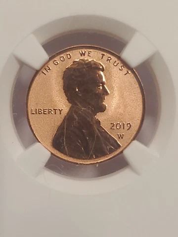 2019 W Reverse Proof Lincoln Cent NGC Ref #6096370-004.   Reverse PF 70 RED Cover