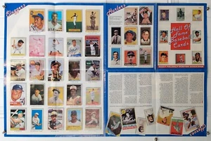 Hall of Fame Baseballkarten riesiges ausklappbares Poster-Magazin (1989) gebraucht - Bild 1 von 2