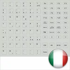 Autoadesivi per Tastiera Italiano Grigio Italy Keystick All Keys FSC Asus Sony - Foto 1 di 1
