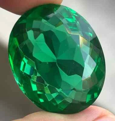 83.1 Ct. Large Green Colombian Emerald Oval Cut Loose Gemstone Gift for Birthday - Image 1 of 4