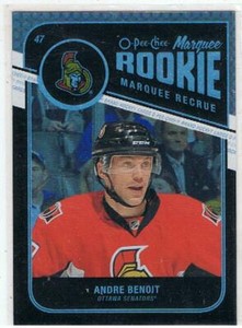 RARE 2011-12 OPC ANDRE BENOIT Rookie Black Refractor 36/100 Ottawa # 567