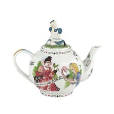 Alice in Wonderland 48 oz 6 Cup Ceramic Teapot - Boxed Tea Party Paul Cardew