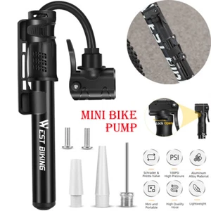 WEST BIKING Hand Fahrrad Pumpe Luftpumpe Reifen Inflator Schrader Presta Ventil - Bild 1 von 20