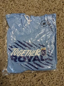 NEW Kansas City Royals Lightweight Hooded Sweatshirt Hoodie, SGA 10/2/2021 Med - Picture 1 of 5