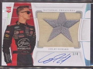 #/4 2022 National Treasures Racing Colby Howard Rookie Patch Auto Autograph RC - Picture 1 of 2
