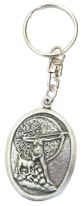 Diana Goddess Handcrafted In Solid English Pewter Key Ring Hin-KR846 - Picture 1 of 3