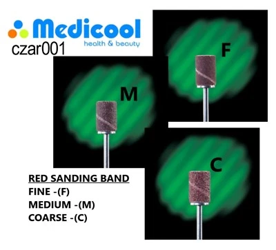 MEDICOOL RED sanding band - Choose (Fine, Medium, Coarse) 100 pcs per pack!