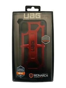 Urban Armor Gear UAG Monarch Case iPhone X iPhone XS 5.8" Graphite Crimson Red