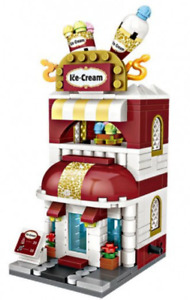 NEW LOZ Ice Cream Shop Street Mini Model Puzzle Bricks Building Blocks Kids Gift
