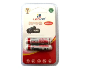 2x AAA AKKU WIEDERAUFLADBARE BATTERIEN MINI STIFT 4800mAh MINISTILO UNIVERSAL minister - Bild 1 von 1