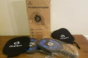 Niupipo Pickleball Paddel Schläger 2er Set mit Tragetasche MX-02 blau * NEU - Bild 1 von 3