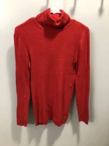 Rojo acanalado Old Navy cuello alto talla M - Imagen 1 de 3