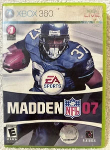 Madden NFL 2007 MICROSOFT XBOX 360 Case and Game Only! Scratch Free Disc! - Picture 1 of 4