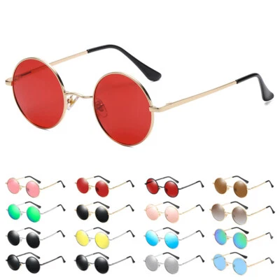 Gafas de sol clásicas redondas retro circulares hippies años 80 90 gafas vintage NUEVAS Foto 1 de 4