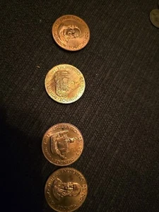  4 Qvinto Centenario Cristobal Colon Tres Carabelas Santa Maria Catolica Coin - Picture 1 of 9