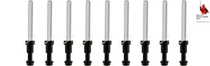 10 X OFFICIAL LEGO - STAR WARS ROYAL GUARD LIGHTSABERS - TELESCOPED HILT - NEW - Picture 1 of 1