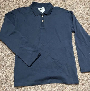 Boys H&M 9-10 Year Blue Long Sleeve Collar Shirt - Picture 1 of 3