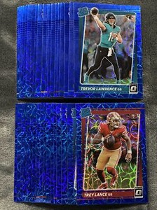 BLUE SCOPE 2021 Donruss Optic NFL Football Rated Rookie Cards You Pick/Choose!