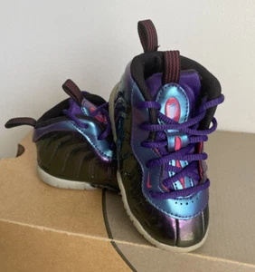 👾Nike Little Posite One 2018 Iridescent Purple 723947-602 - Size 6 C - Picture 1 of 12