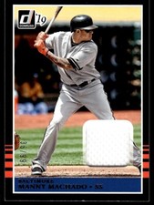 2019 Donruss Retro 1985 Materials Gold Manny Machado 38/99 Baltimore JERSEY