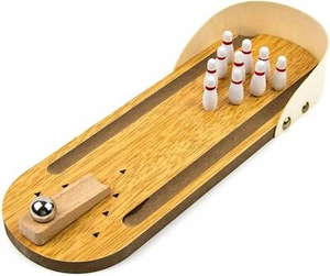 Wooden Mini Bowling Game - Premium Material, Safe for Kids Great Gift Idea - Picture 1 of 6