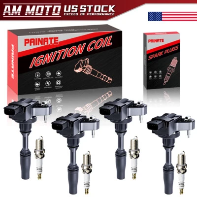 4X Ignition Coils & Spark Plugs for Buick Cadillac CTS CT6 Chevrolet GMC UF680 - Image 1 of 4