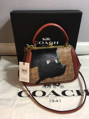 Bolso Coach 1941 Disney X Peter Pan Marco 23 con Lentejuelas Adornadas 68933 Nuevo con Etiquetas Foto 1 de 4