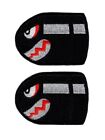 Angry Flying Bullet Bill Old School Retro Hook Patch (Bundle 2Pc)