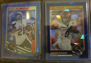 2 2025 Score Cubic Texans Joe Mixon 140/185 & Jayden Higgins 122/185 - Foto 1 di 4