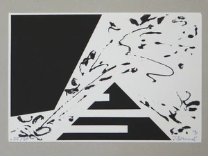 Komposition mit Pyramide - Judith Brunner signierter Siebdruck Auflage 30 - 1991 - Picture 1 of 5