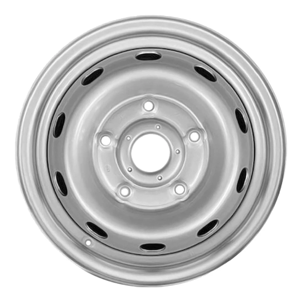Roda de aço 10049 recondicionada fabricante de equipamento original 6x6,5 prata compatível com 2015-2024 Transit 150 - Imagem 1 de 1